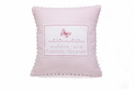 embroidered butterfly baby pillow
