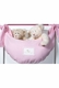 embroidered crib bedding set - pink sheep
