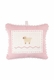 embroidered crib bedding set - pink sheep