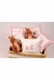 embroidered crib bedding set - pink sheep