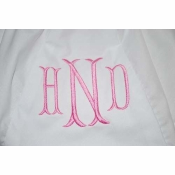 embroidered diaper cover - fishtale monogram