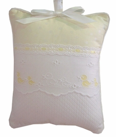 embroidered ducks crib bedding by blauen