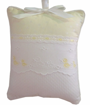 embroidered ducks crib bedding by blauen