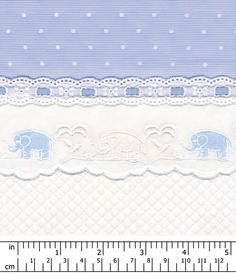 Embroidered Elephant Crib Bedding