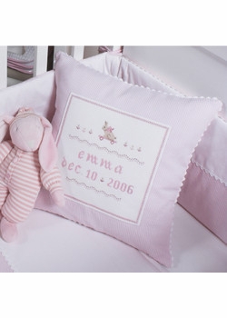 embroidered elephant pillow