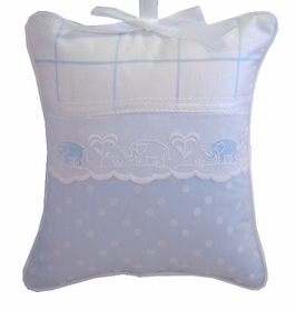 embroidered elephants crib bedding by blauen
