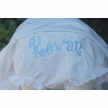 Embroidered Name Monogrammed Bloomers Diaper Cover Panty - Curly