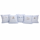 embroidered personalized hanging door pillow - blue