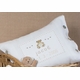 embroidered pique teddy bear pillow