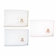embroidered pique teddy bear pillow