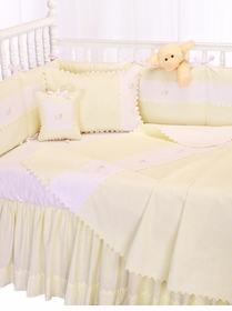 Embroidered Sheep Crib Bedding