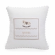 embroidered white baby rocking horse pillow