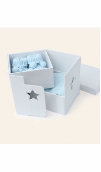 Emile-Et-Rose Baby Hat and Bootie Gift Set