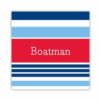 espadrille nautical square paper coaster<br>set of 50