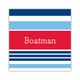 espadrille nautical square paper coaster<br>set of 50