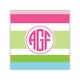 espadrille preppy square paper coaster<br>set of 50