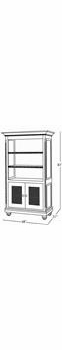 evan bookcase - chateau finish