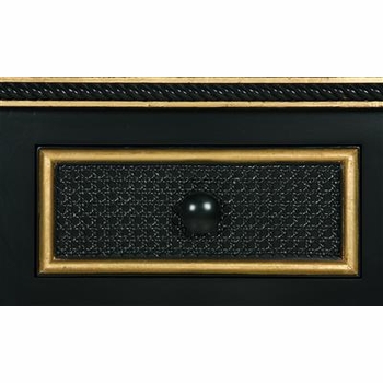 evan chest - black with gold gilding trim-out