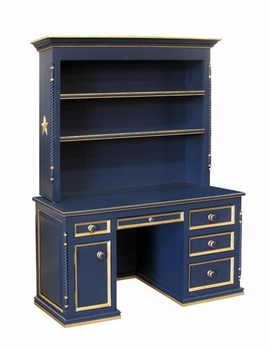 evan desk and hutch w/star molding