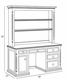 evan desk and hutch w/star molding