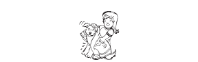 f47 - girl washing dog