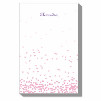 Falling Hearts Notepads