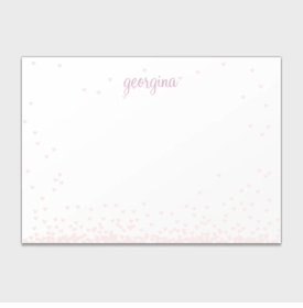 Falling Hearts Personalized Kids Stationery