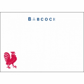 Fighting Cock Enclosure Card