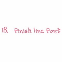 finish line font