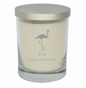 Flamingo Glass Soy Candle