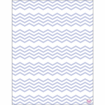 Flat Print Baby Announcement - Baby Waves Blue