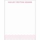 flat print baby announcement - baby waves pink