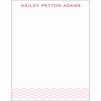 Flat Print Baby Announcement - Baby Waves Pink