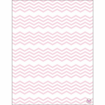 Flat Print Baby Announcement - Baby Waves Pink