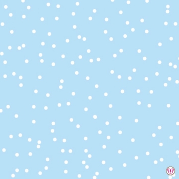 Flat Print Baby Announcement - Darling Dots Blue