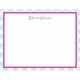 Flat Print Baby Announcement - Gingham Blue