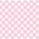 flat print baby announcement - gingham pink