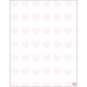 Flat Print Baby Announcement - Happy Hearts Pink