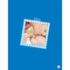 Flat Print Baby Announcement - Patchwork Quilt Blue