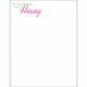 Flat Print Baby Announcement - Photo Love Pink