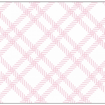 flat print baby announcement - pink tartan