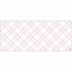 flat print baby announcement - pink tartan