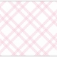flat print baby announcement - pink tartan