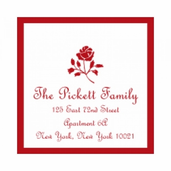 Flat Print Baby Announcement - Rose