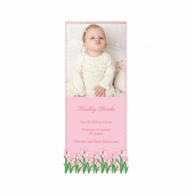 Flat Print Baby Announcement - Spring Garden