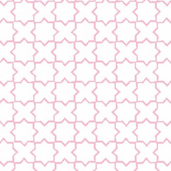 Flat Print Baby Announcement - Stork Stars Pink