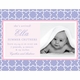Flat Print Baby Announcement - Stork Stars Pink