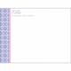 Flat Print Baby Announcement - Stork Stars Pink