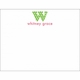 flat print baby announcement - the whitney