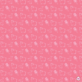 Flat Print Baby Announcement - Tiny Tootsie Pink
